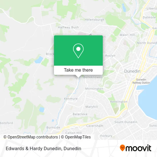 Edwards & Hardy Dunedin map