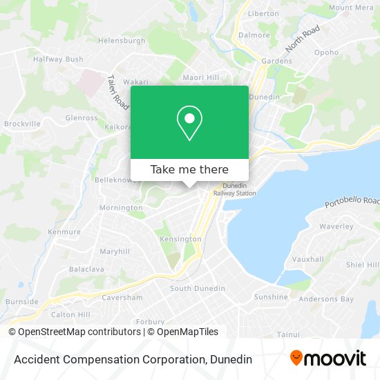 Accident Compensation Corporation map