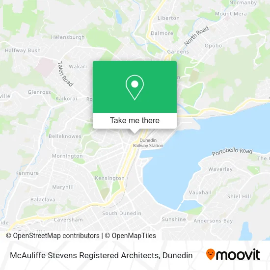 McAuliffe Stevens Registered Architects map