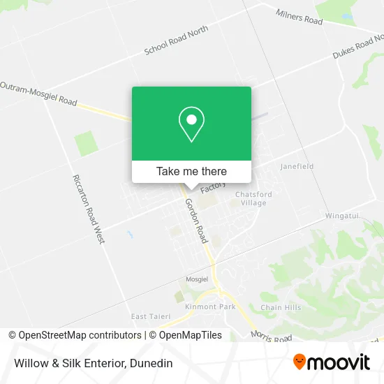 Willow & Silk Enterior map