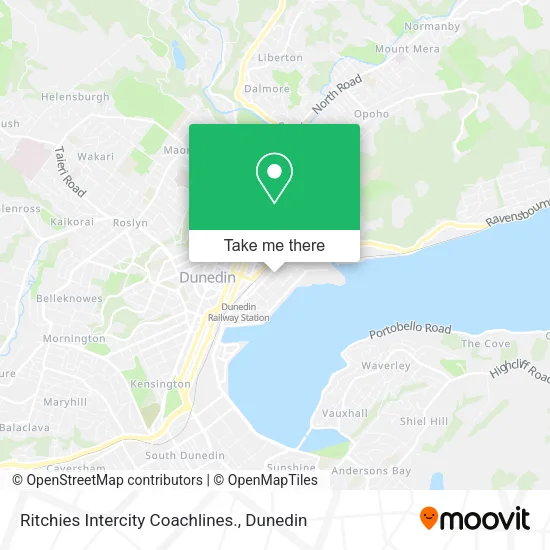 Ritchies Intercity Coachlines. map