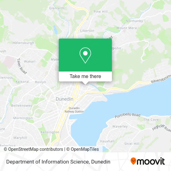 Department of Information Science map