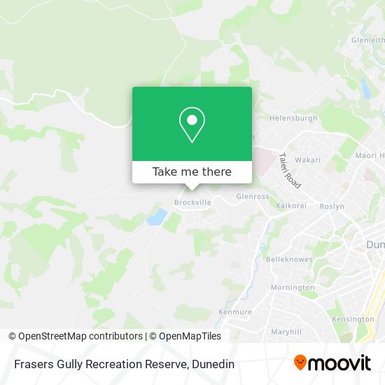 Frasers Gully Recreation Reserve map