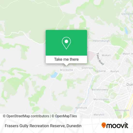 Frasers Gully Recreation Reserve map