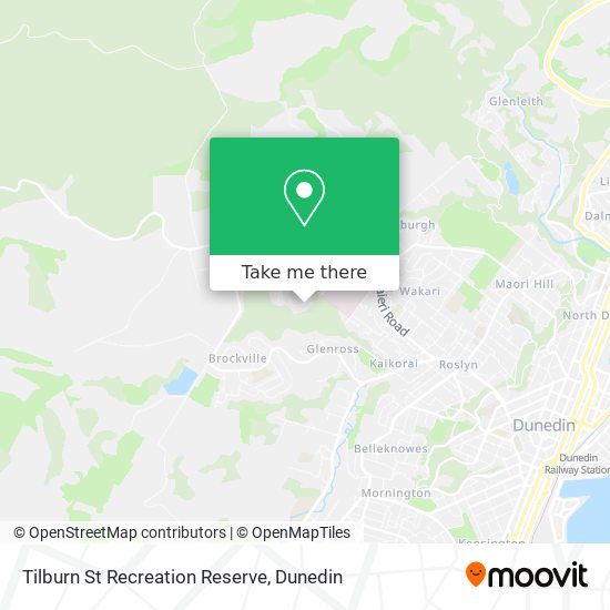 Tilburn St Recreation Reserve map