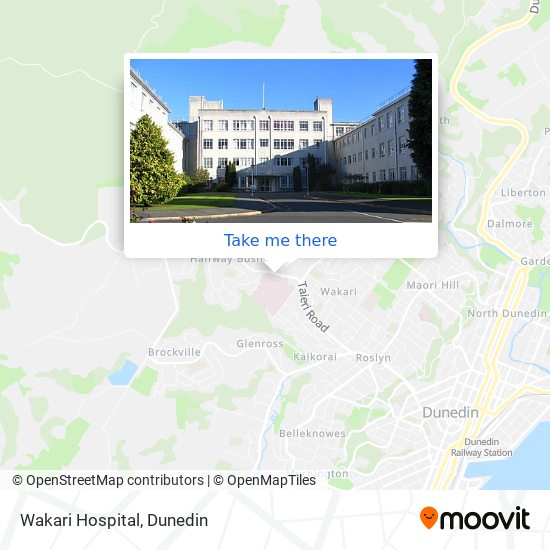 Wakari Hospital map