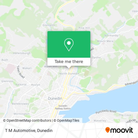 T M Automotive map