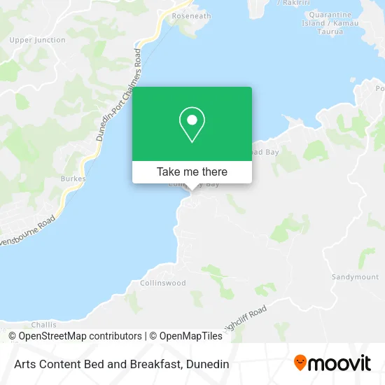 Arts Content Bed and Breakfast map