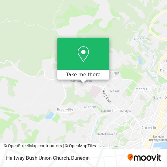 Halfway Bush Union Church map