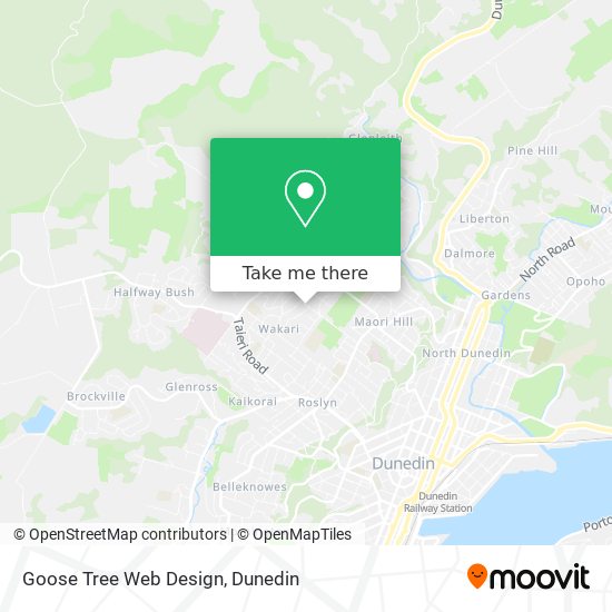 Goose Tree Web Design map