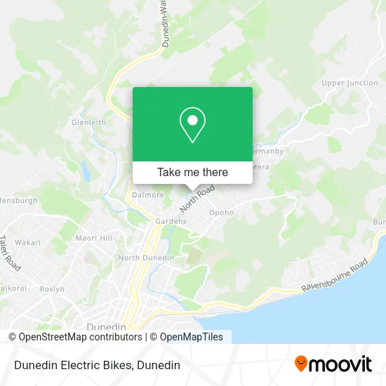 Dunedin Electric Bikes map