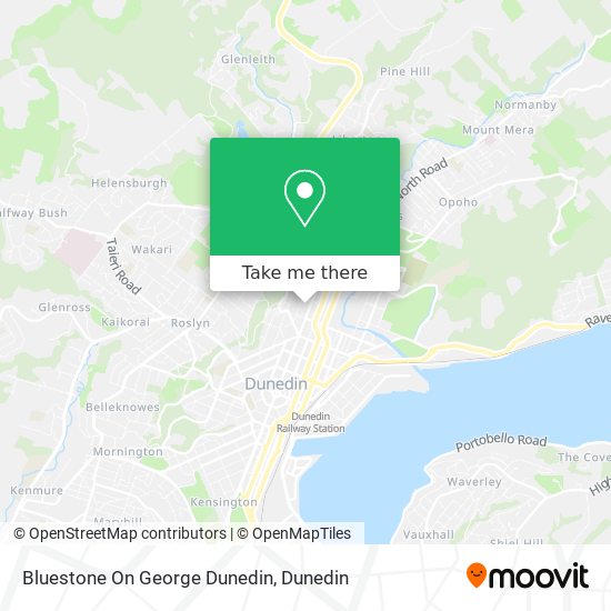 Bluestone On George Dunedin map