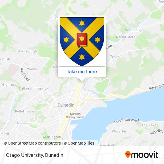 Otago University地图