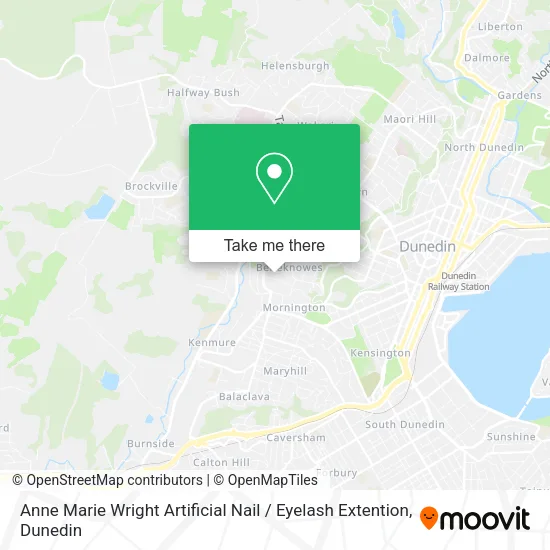 Anne Marie Wright Artificial Nail / Eyelash Extention map