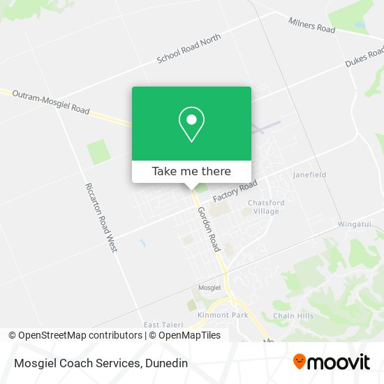 Mosgiel Coach Services map