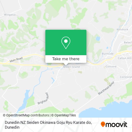 Dunedin NZ Seiden Okinawa Goju Ryu Karate do map