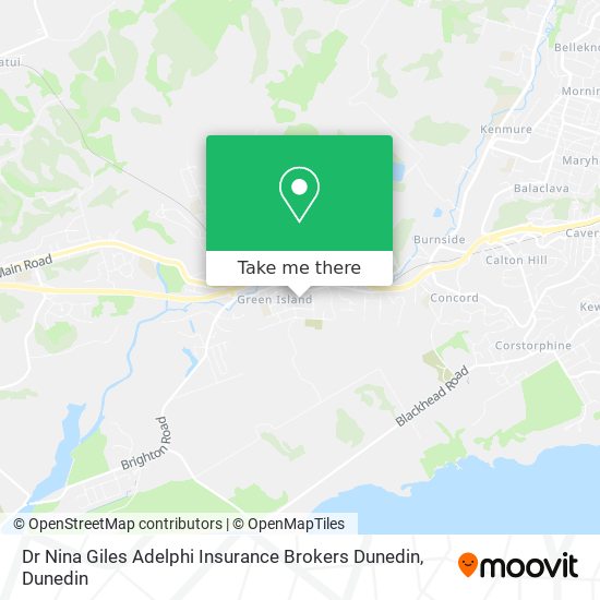 Dr Nina Giles Adelphi Insurance Brokers Dunedin map