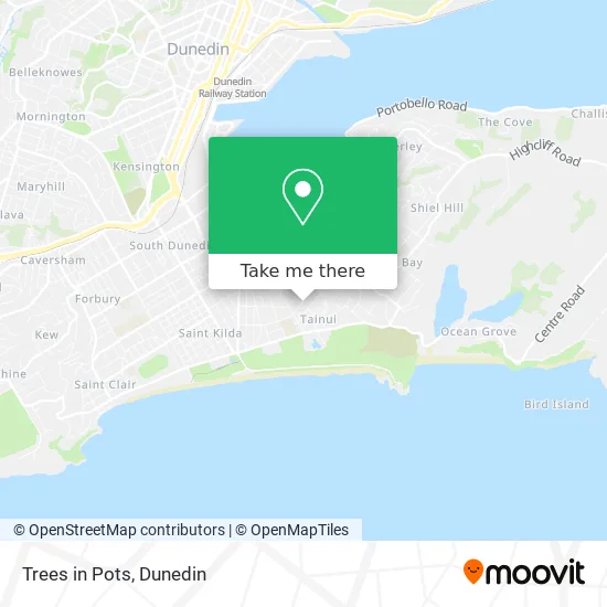 Trees in Pots map