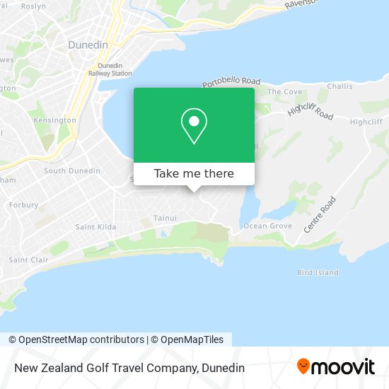 New Zealand Golf Travel Company map