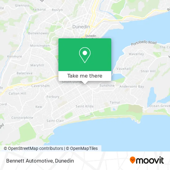 Bennett Automotive map
