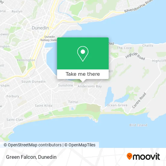 Green Falcon map