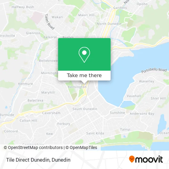 Tile Direct Dunedin map