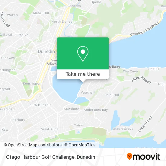 Otago Harbour Golf Challenge map