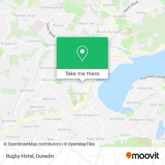 Rugby Hotel map