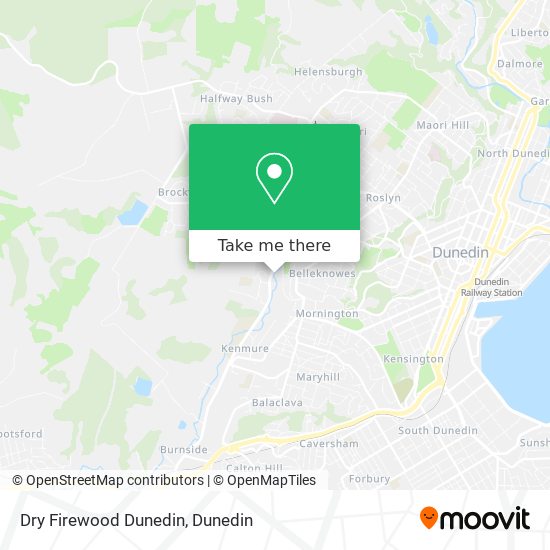 Dry Firewood Dunedin map