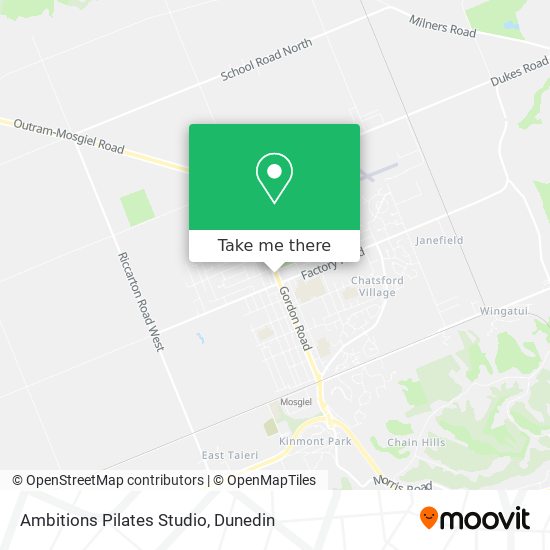 Ambitions Pilates Studio map