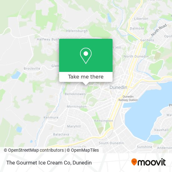 The Gourmet Ice Cream Co map