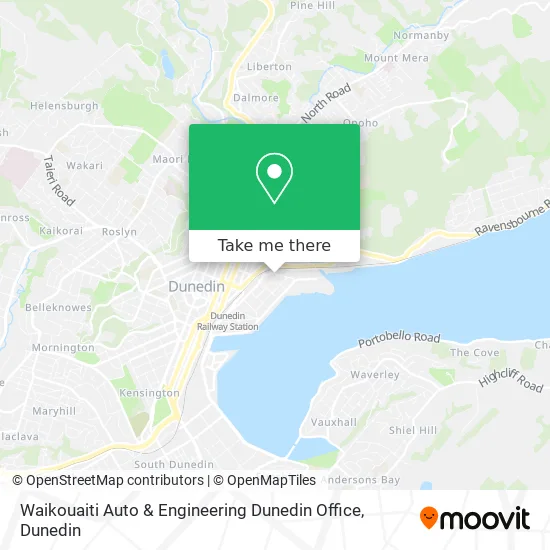Waikouaiti Auto & Engineering Dunedin Office map