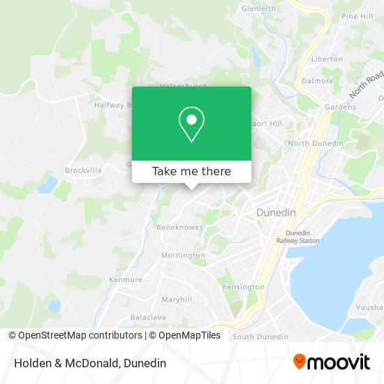 Holden & McDonald map