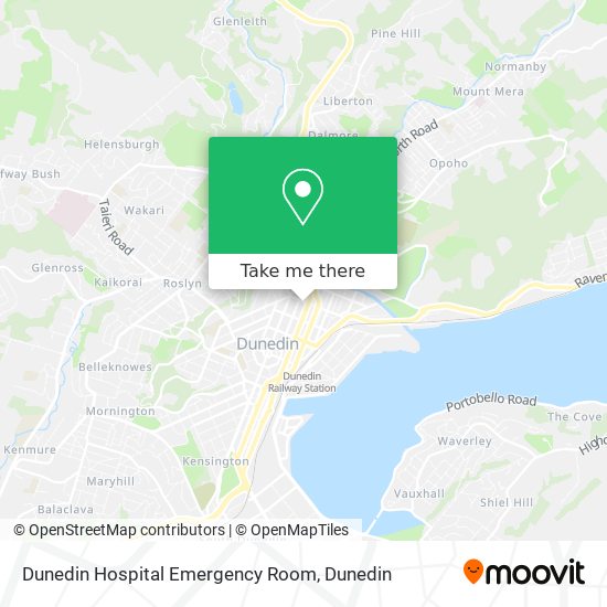 Dunedin Hospital Emergency Room map