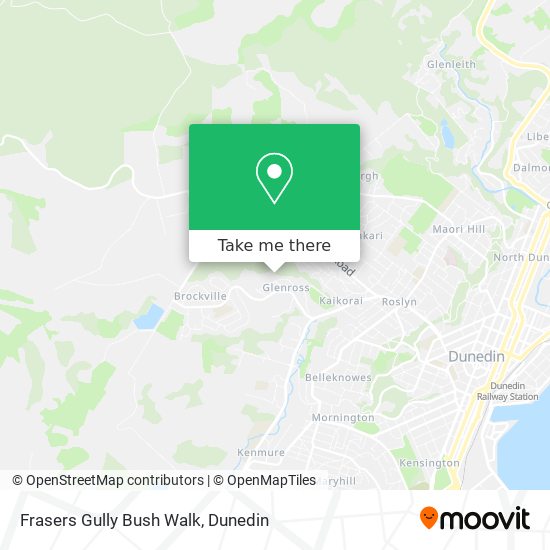 Frasers Gully Bush Walk map