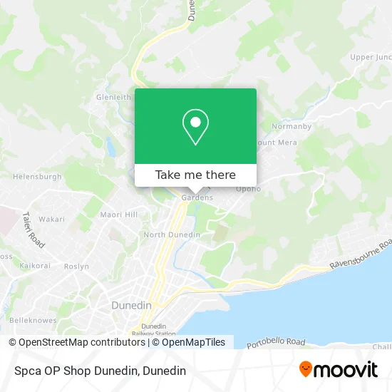 Spca OP Shop Dunedin map