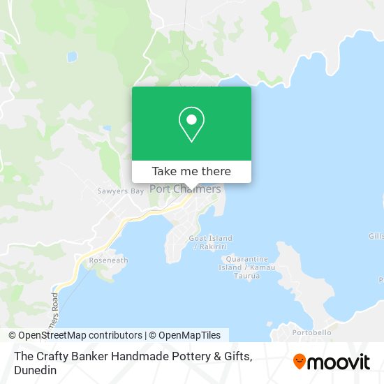 The Crafty Banker Handmade Pottery & Gifts map