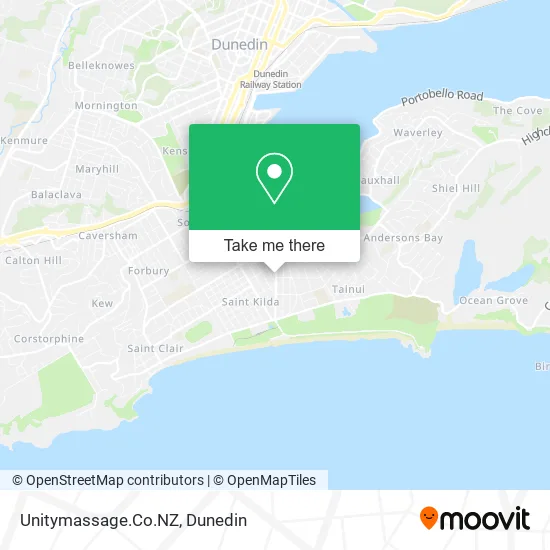 Unitymassage.Co.NZ map