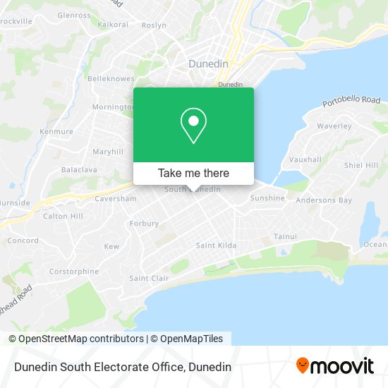 Dunedin South Electorate Office map