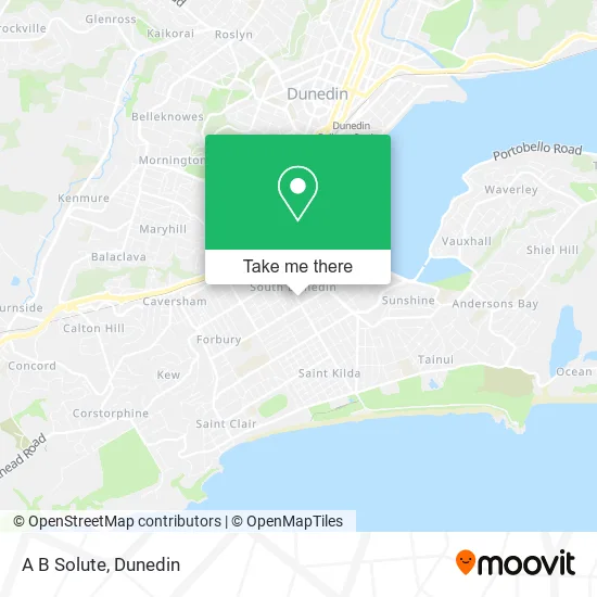 A B Solute map