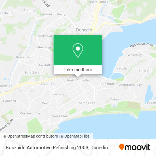 Bouzaids Automotive Refinishing 2003 map