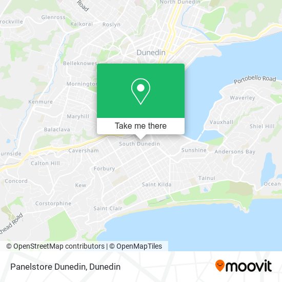 Panelstore Dunedin map