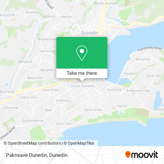 Paknsave Dunedin map