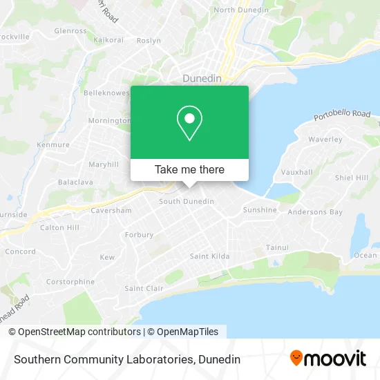 Southern Community Laboratories map