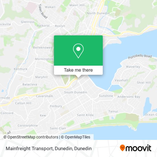 Mainfreight Transport, Dunedin map