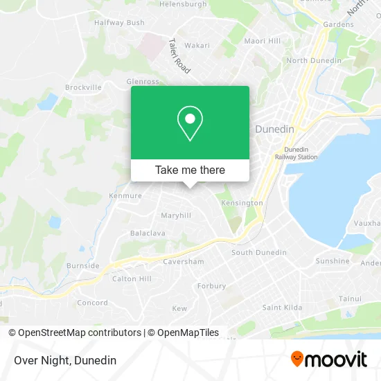 Over Night map