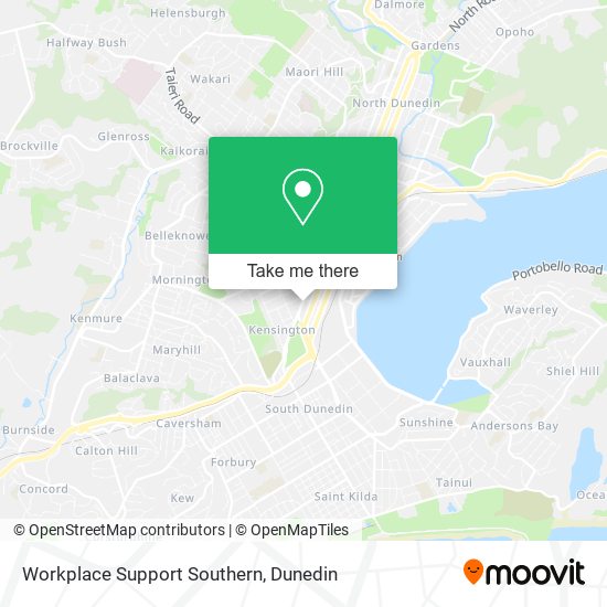 Workplace Support Southern map