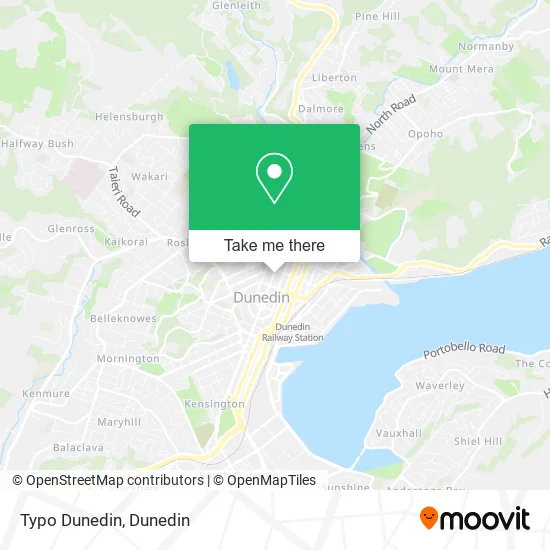 Typo Dunedin map