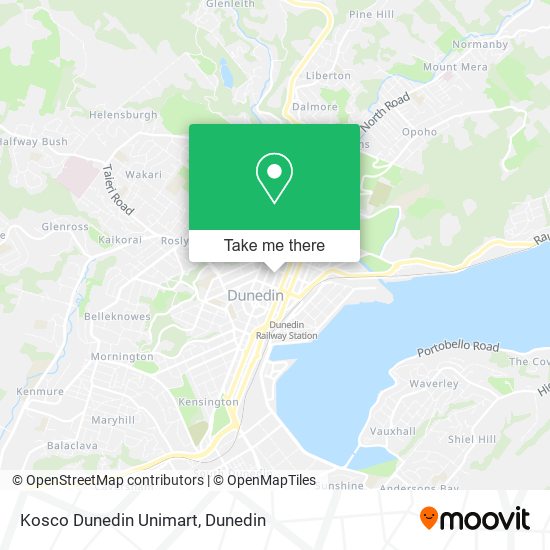 Kosco Dunedin Unimart map
