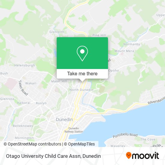 Otago University Child Care Assn map
